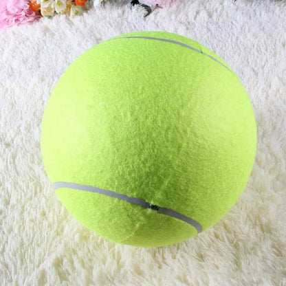 “Giant Fluffy Chew-Ball for Pooches: The Mega-Sized Toy for Your Pup’s Playtime and Your Kid’s New Best Friend!”