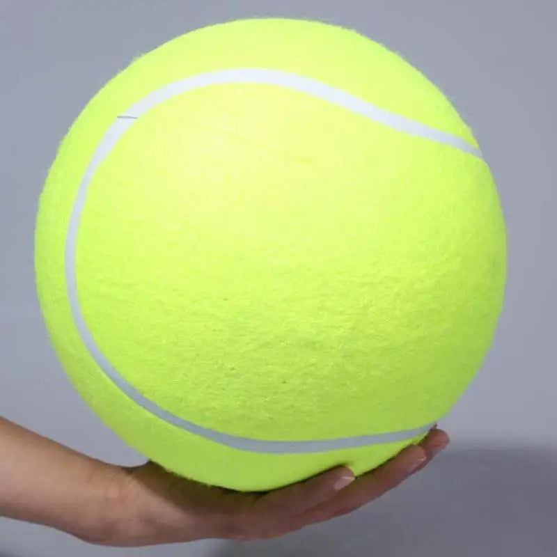 “Giant Fluffy Chew-Ball for Pooches: The Mega-Sized Toy for Your Pup’s Playtime and Your Kid’s New Best Friend!”